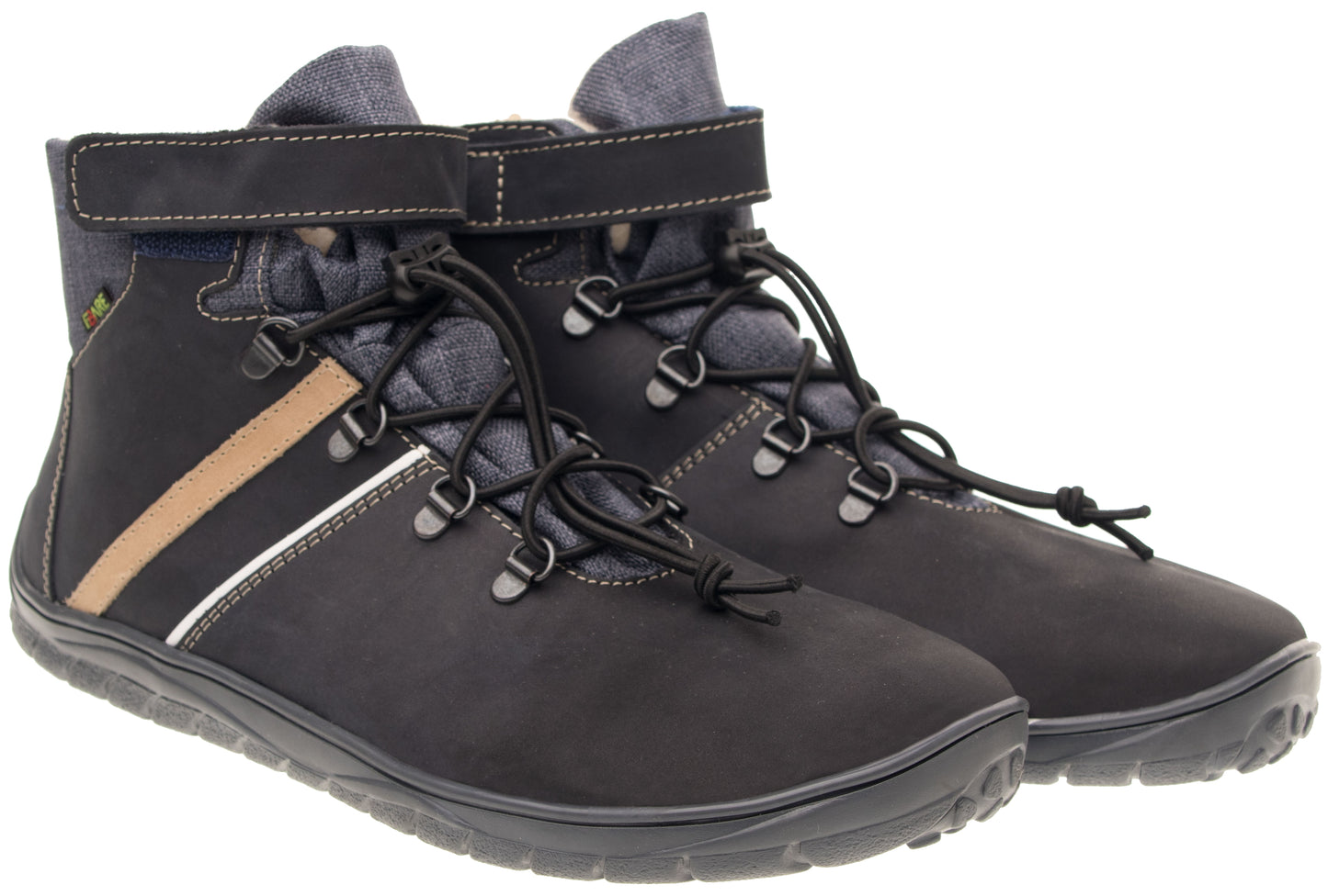 BOTAS IMPERMEABLES DE INVIERNO AZUL Y BEIGE