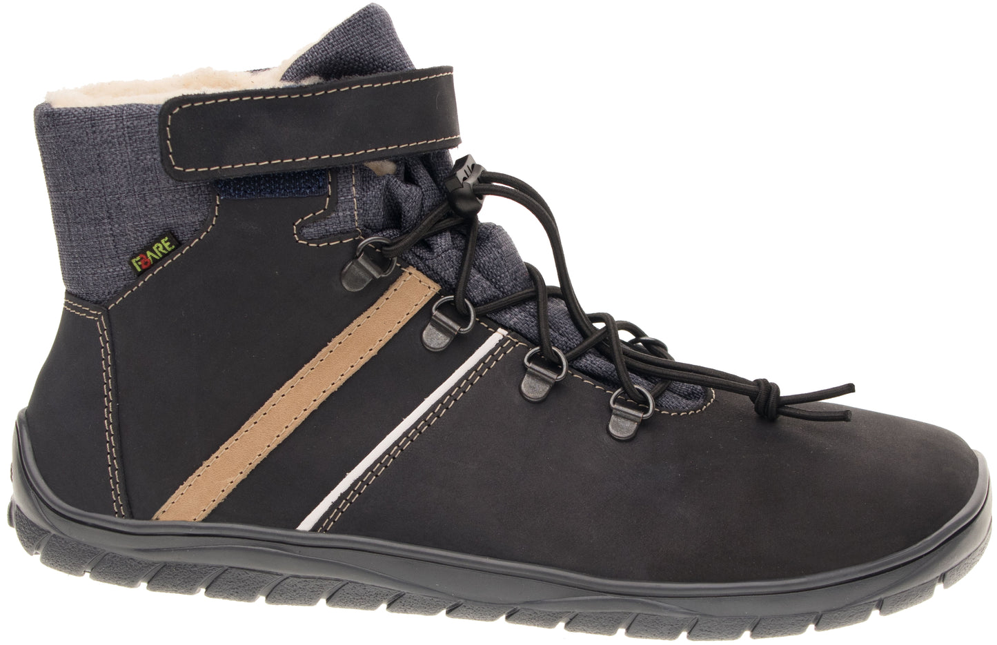 BOTAS IMPERMEABLES DE INVIERNO AZUL Y BEIGE
