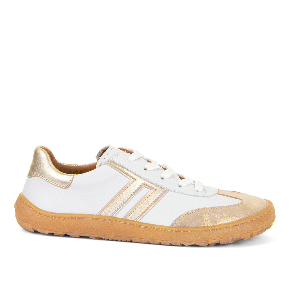 ZAPATILLAS BLANCO Y DORADO ADULTOS