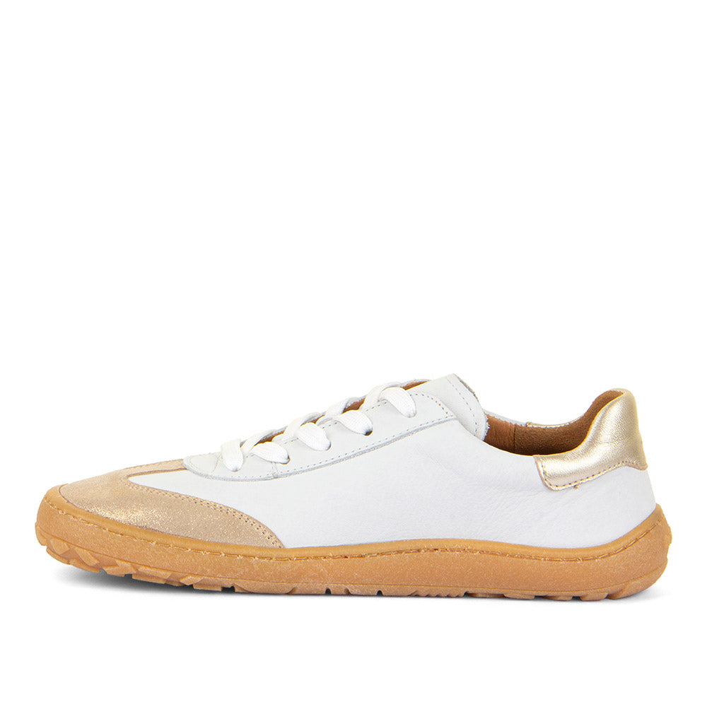 ZAPATILLAS BLANCO Y DORADO ADULTOS