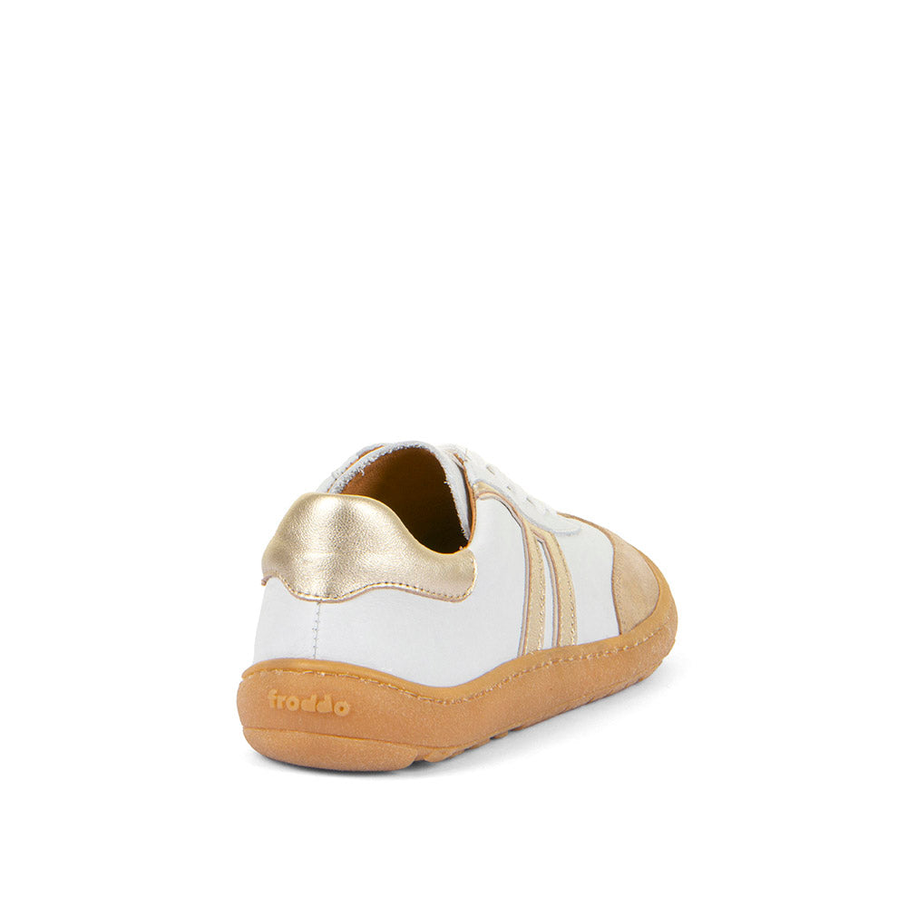 ZAPATILLAS BLANCO Y DORADO ADULTOS