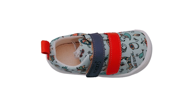 LONA PAPAYA Y NAVY