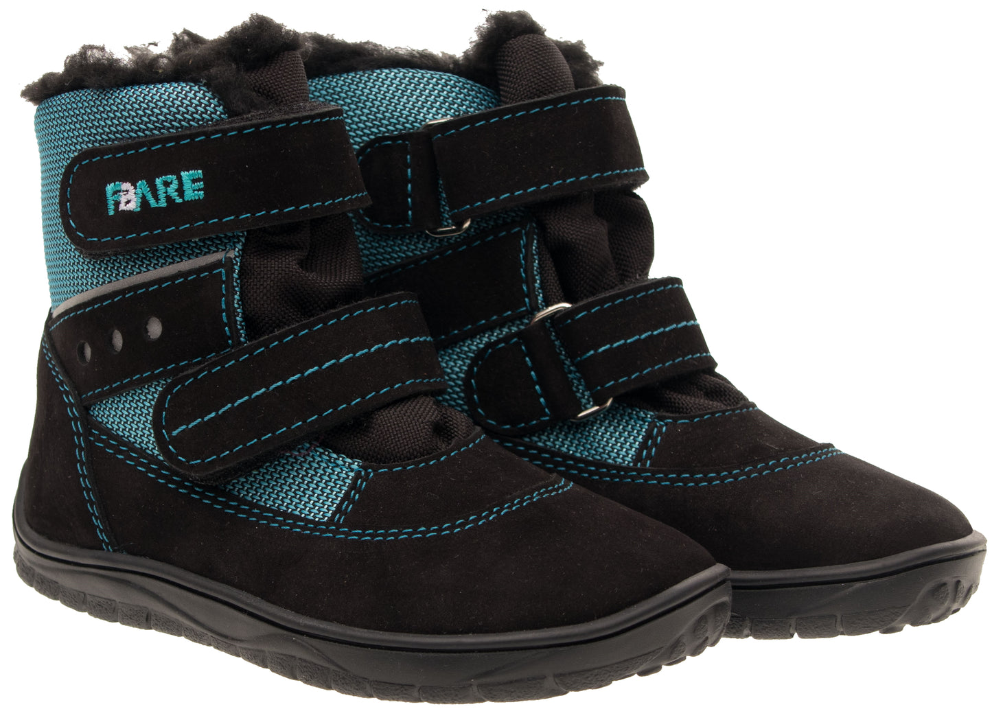BOTAS IMPERMEABLES DE INVIERNO NEGRAS Y AZUL