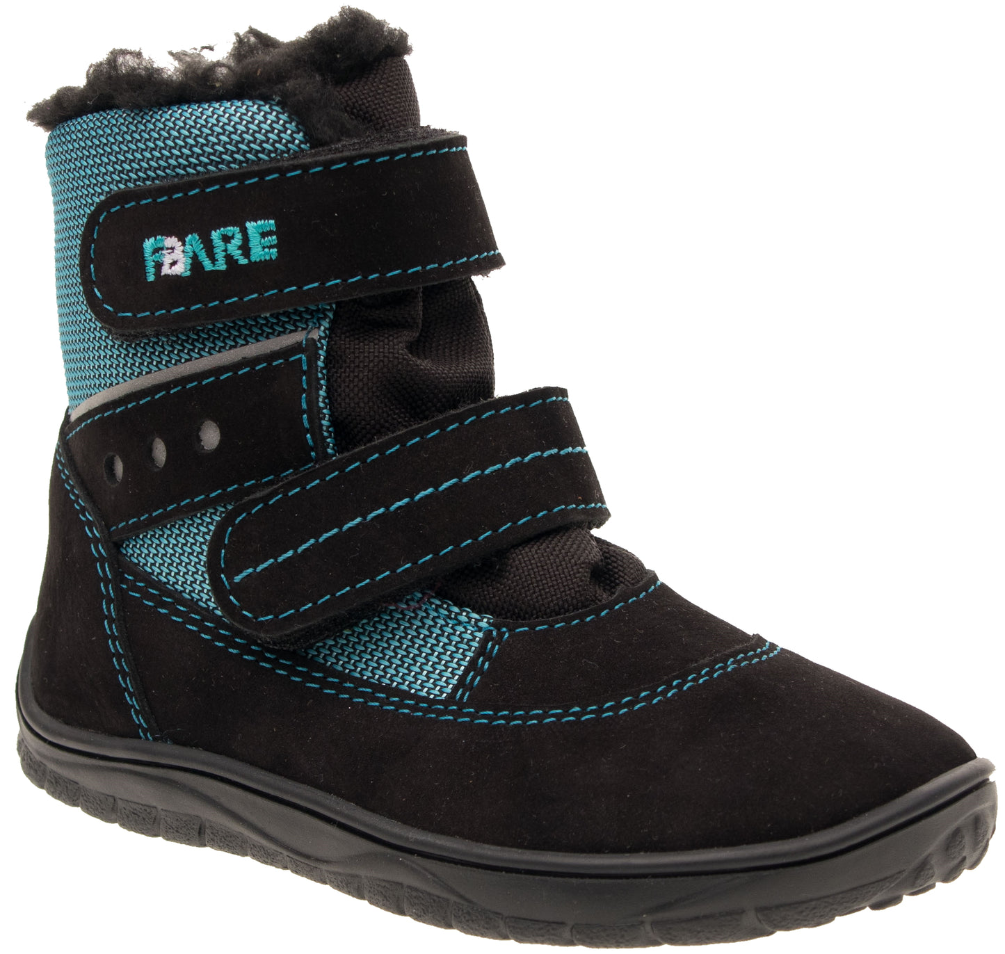 BOTAS IMPERMEABLES DE INVIERNO NEGRAS Y AZUL