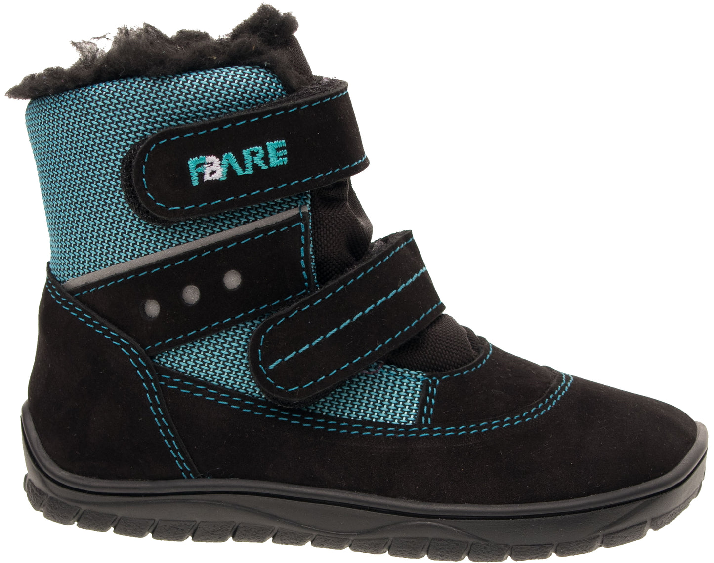 BOTAS IMPERMEABLES DE INVIERNO NEGRAS Y AZUL