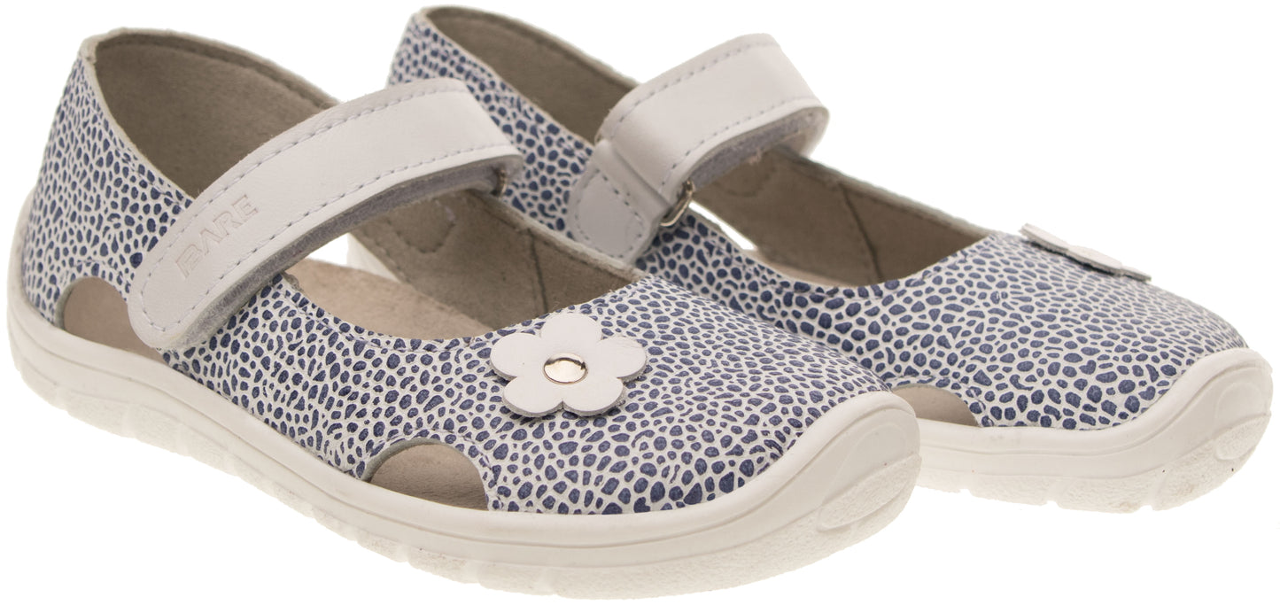 SANDALIAS ESTAMPADO BLANCO Y AZUL