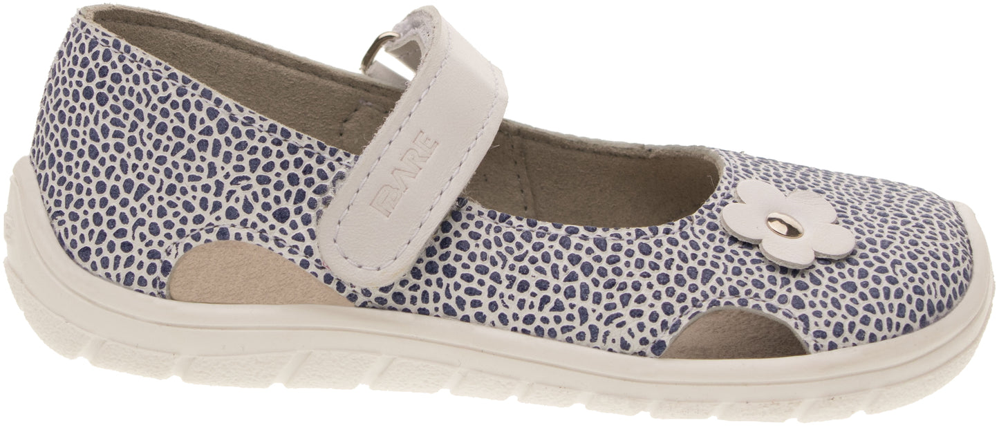 SANDALIAS ESTAMPADO BLANCO Y AZUL