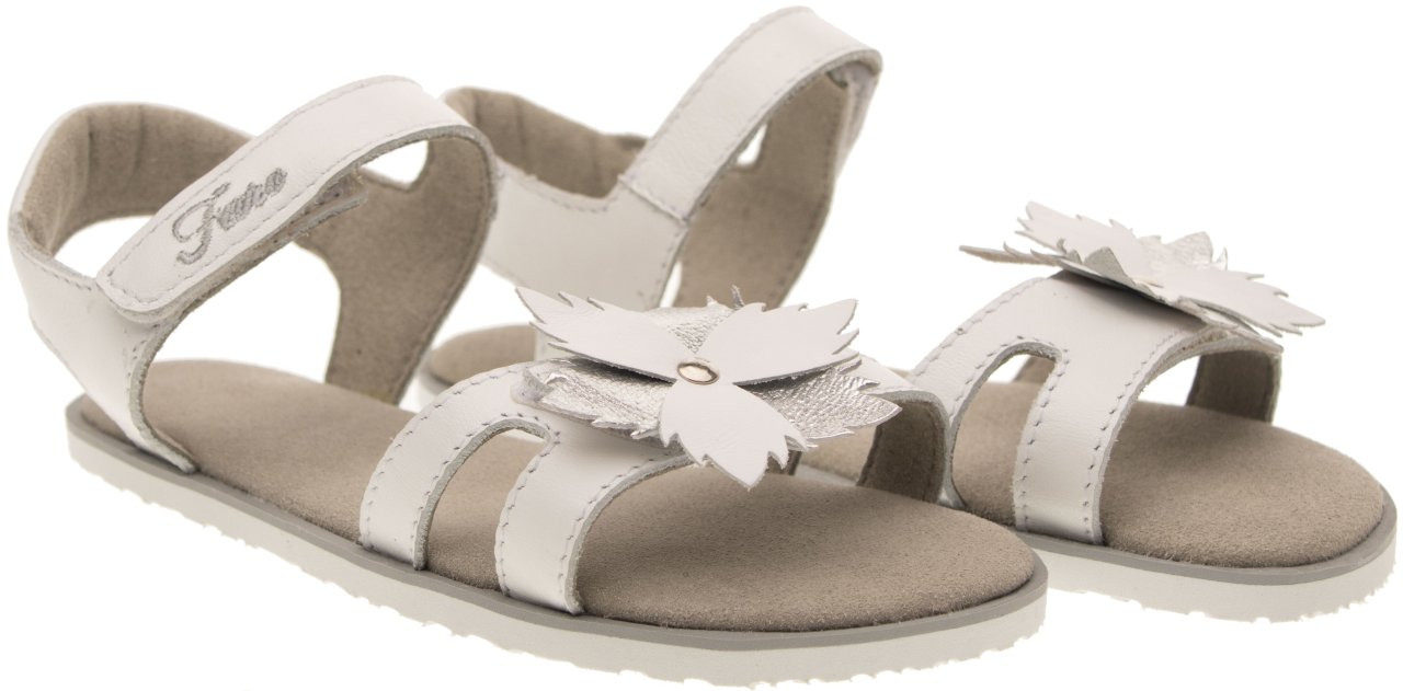 SANDALIAS BLANCAS FLOR