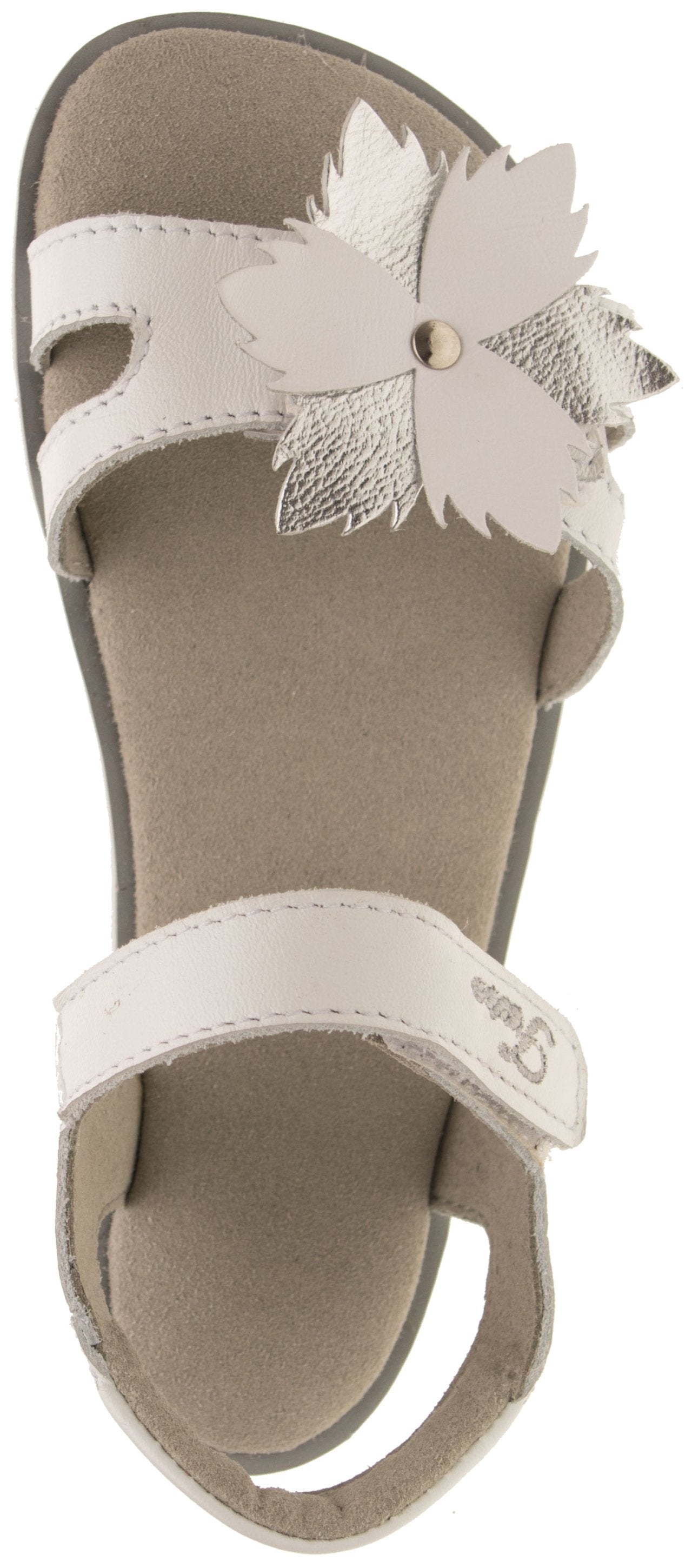 SANDALIAS BLANCAS FLOR