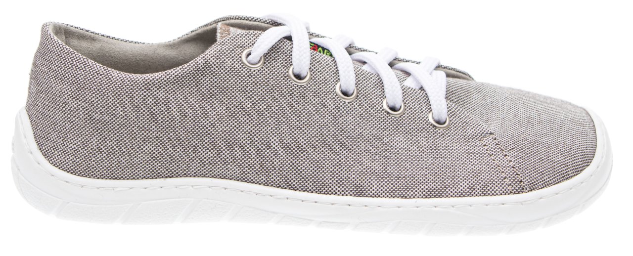 ZAPATILLAS TEXTILES GRIS Y BLANCO