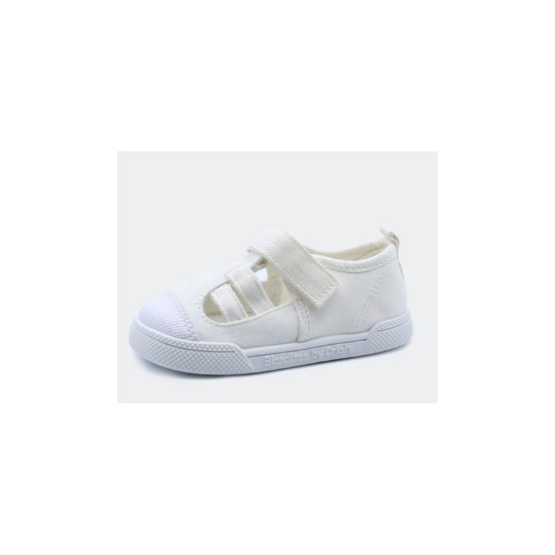 SANDALIAS TEXTILES LIMÓN BLANCO