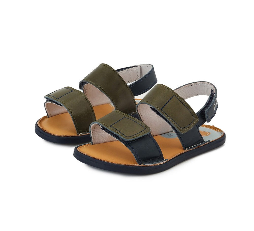 SANDALIAS D.D. STEP NAVY-OLIVA