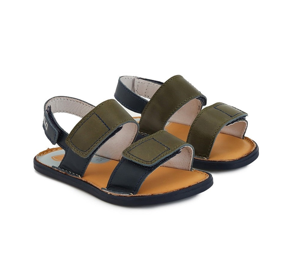 SANDALIAS D.D. STEP NAVY-OLIVA