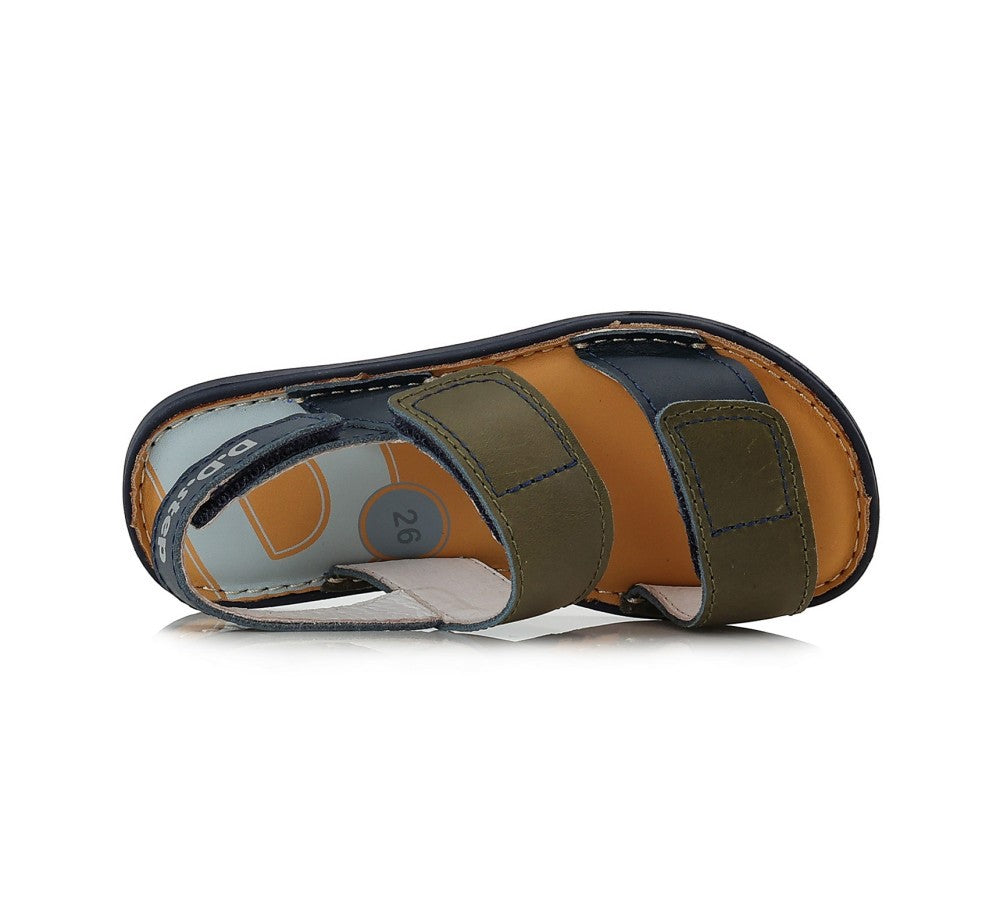 SANDALIAS D.D. STEP NAVY-OLIVA