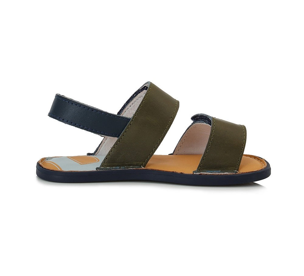 SANDALIAS D.D. STEP NAVY-OLIVA