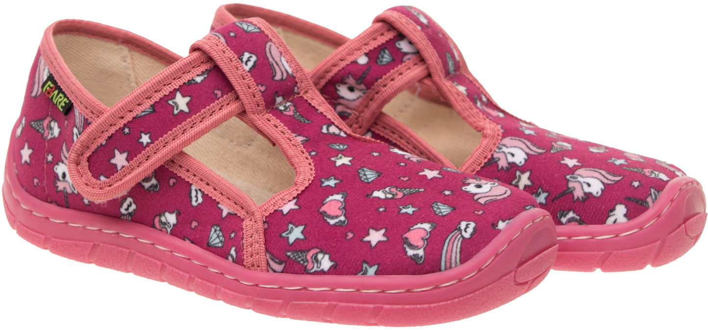 ZAPATILLAS TEXTILES ROSAS UNICORNIOS