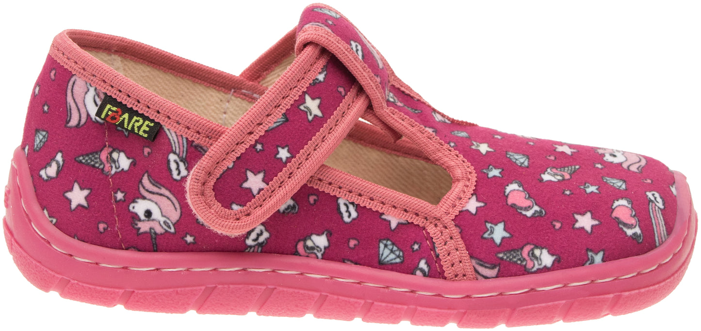 ZAPATILLAS TEXTILES ROSAS UNICORNIOS
