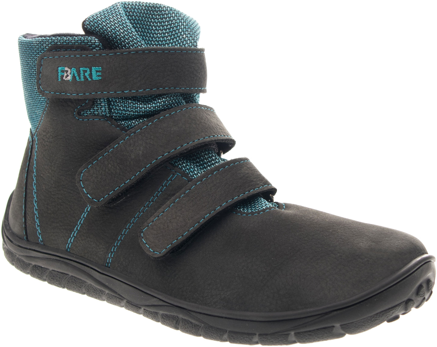 BOTAS IMPERMEABLES GRIS Y TURQUESA