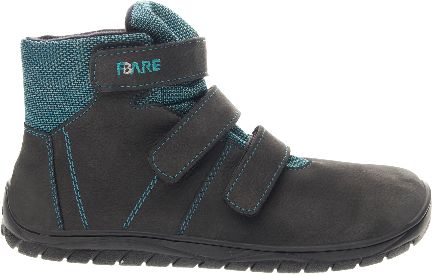 BOTAS IMPERMEABLES GRIS Y TURQUESA