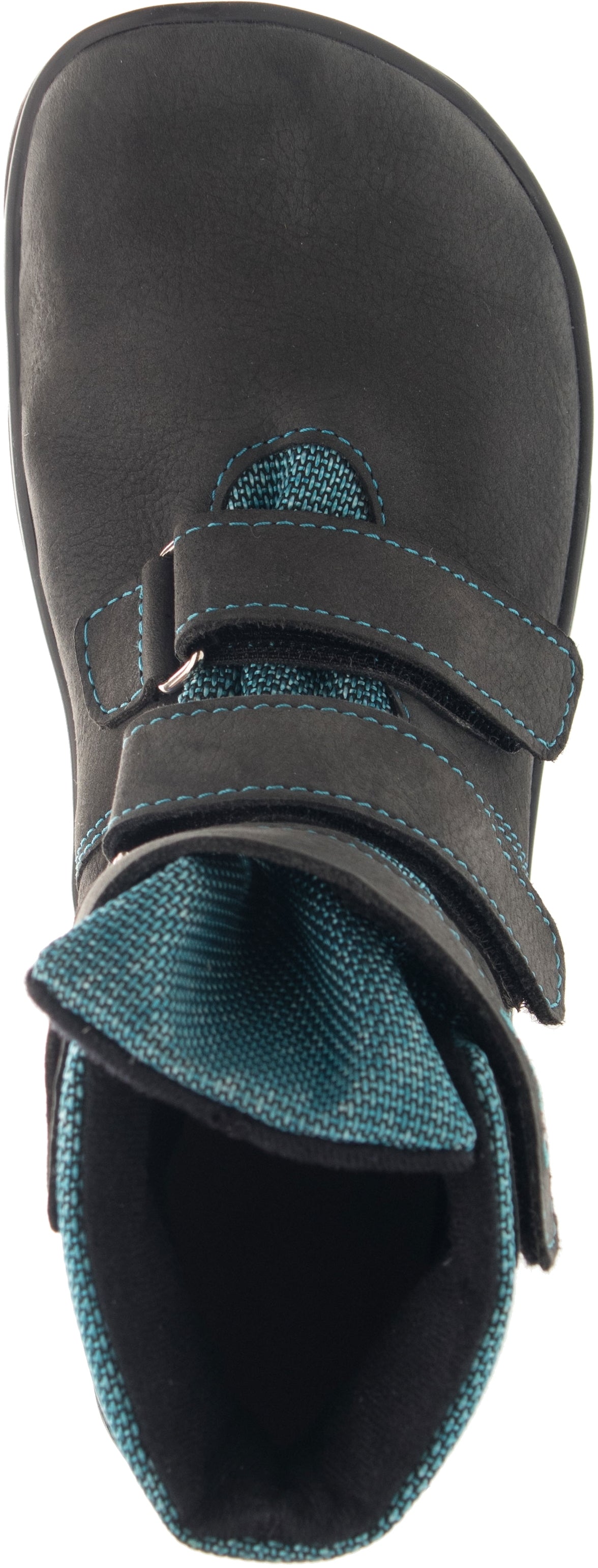 BOTAS IMPERMEABLES GRIS Y TURQUESA