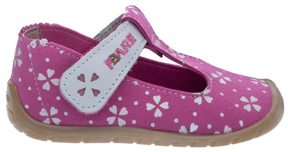SANDALIAS TEXTILES ROSA CORAZONES