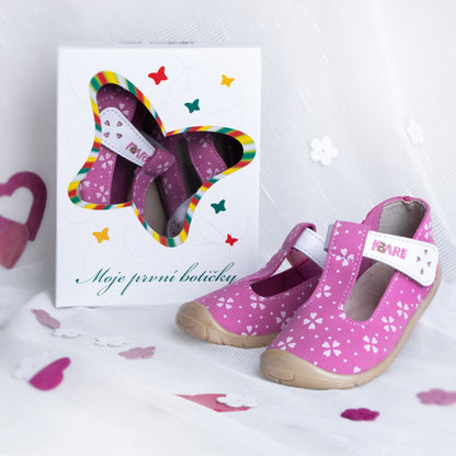 SANDALIAS TEXTILES ROSA CORAZONES