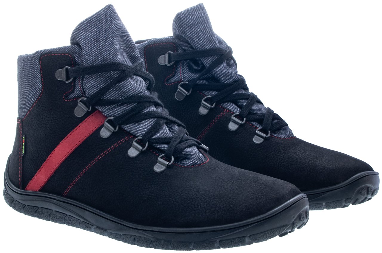 BOTAS IMPERMEABLES NEGOR Y ROJO
