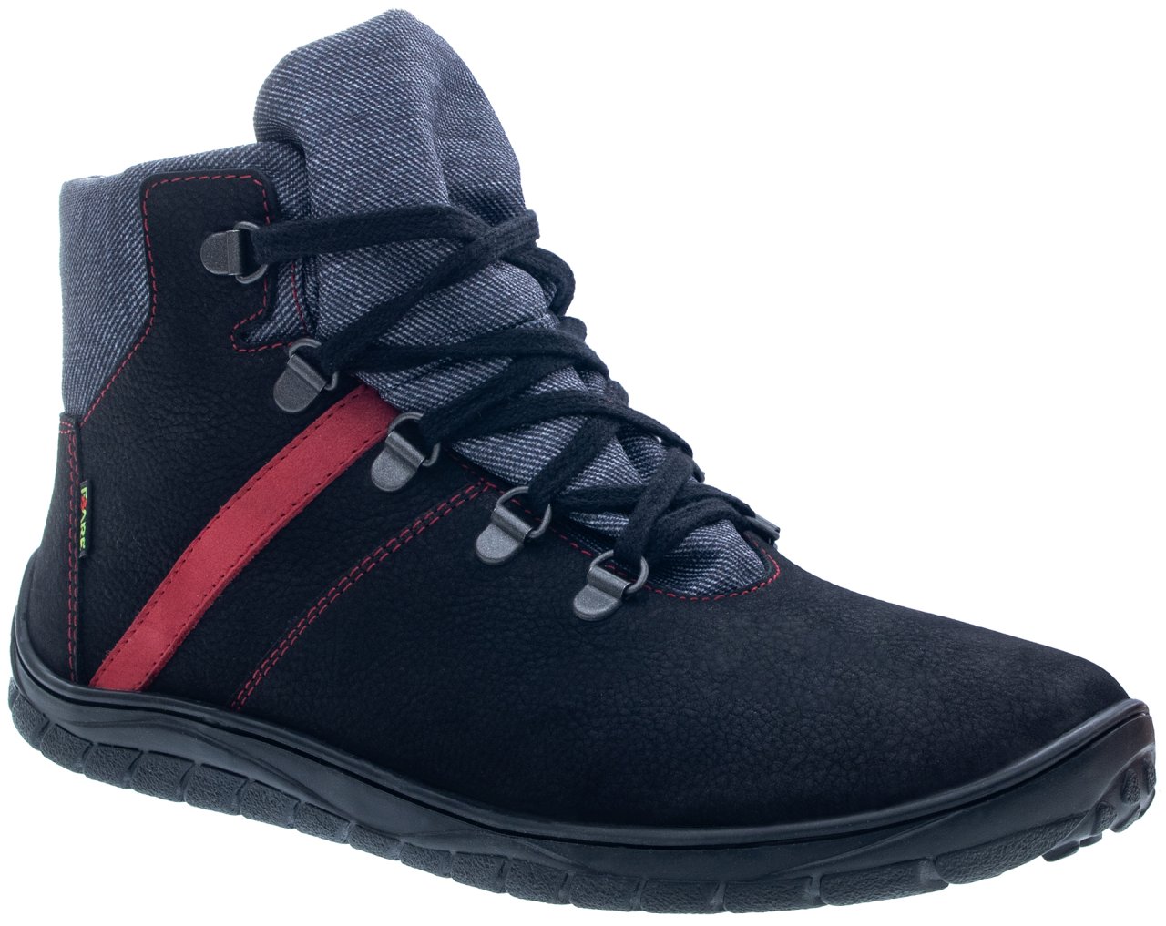 BOTAS IMPERMEABLES NEGOR Y ROJO